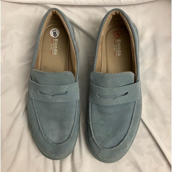 Blondo Waterproof Suede Leather Loafers Size 8 - Picture 2 of 9